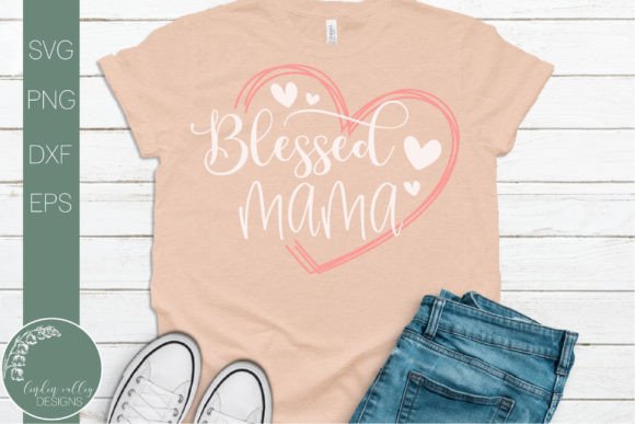Blessed Mama SVG: Graphics for Crafts & Brands