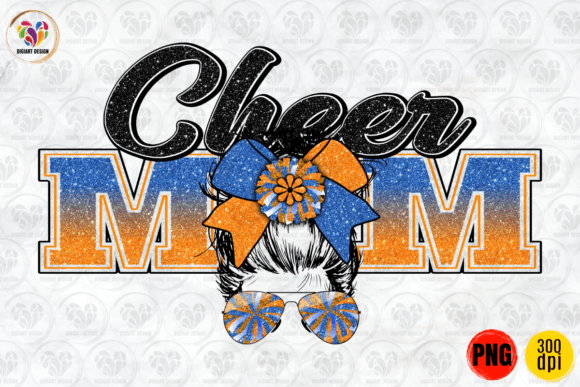 Cheer Mom Graphics: Navy Orange Crafts Review