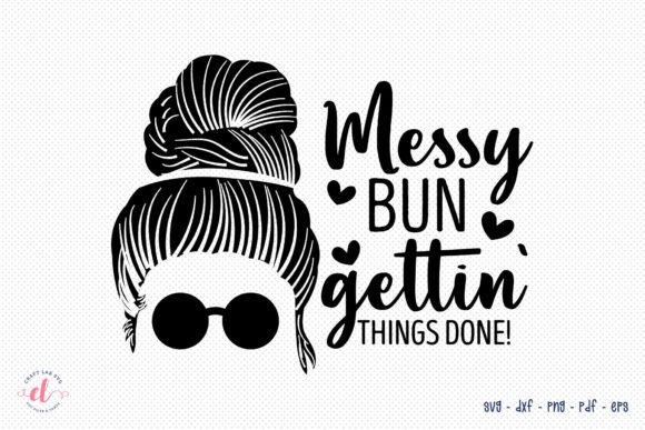 Messy Bun SVG: Crafts & Graphics for Brands