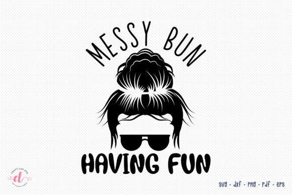 Messy Bun SVG: Fun Graphics for Crafts