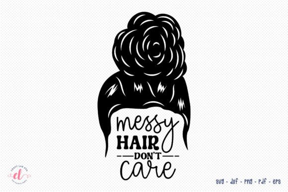 Messy Hair SVG: Graphics for Crafts & Brands